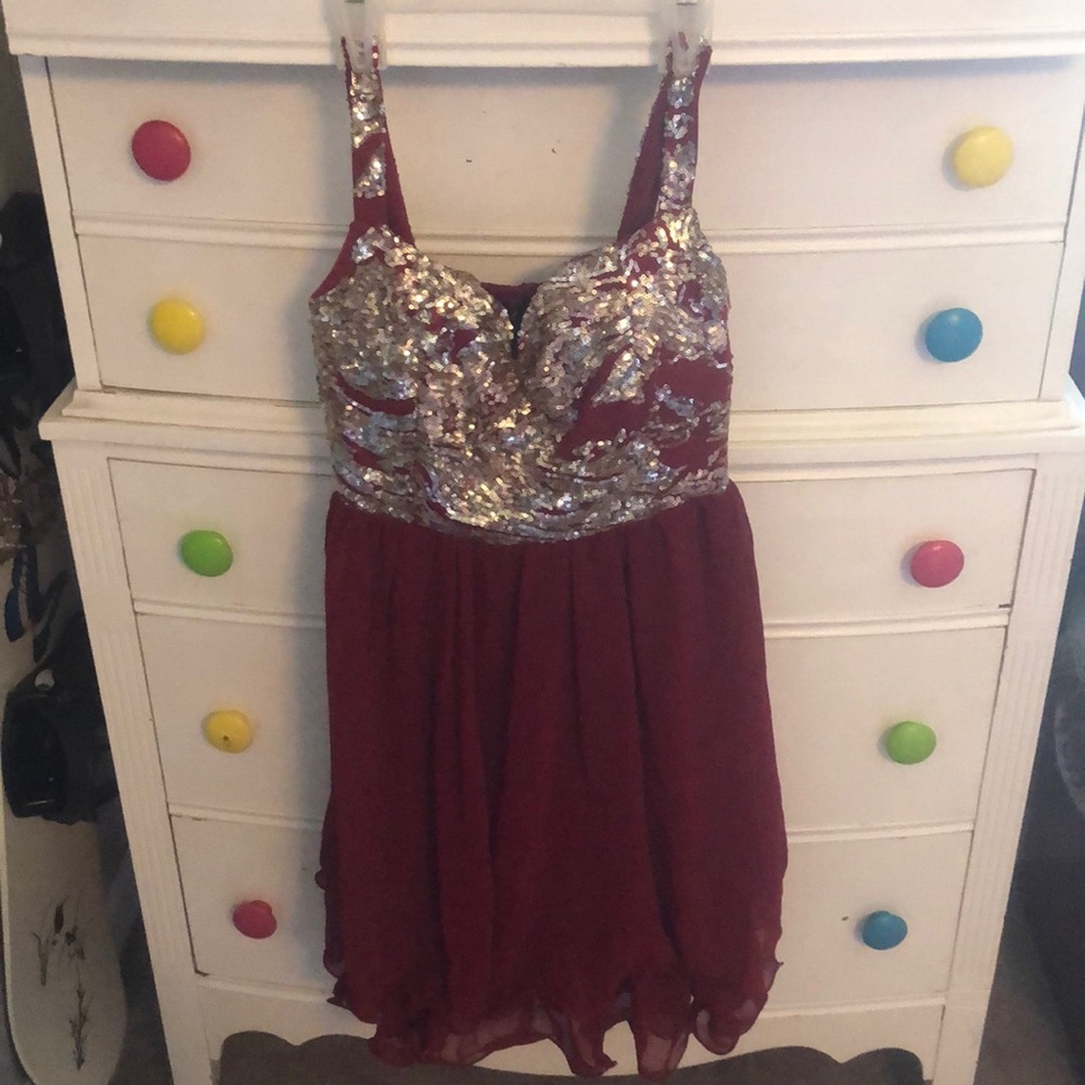 Red homecoming dress